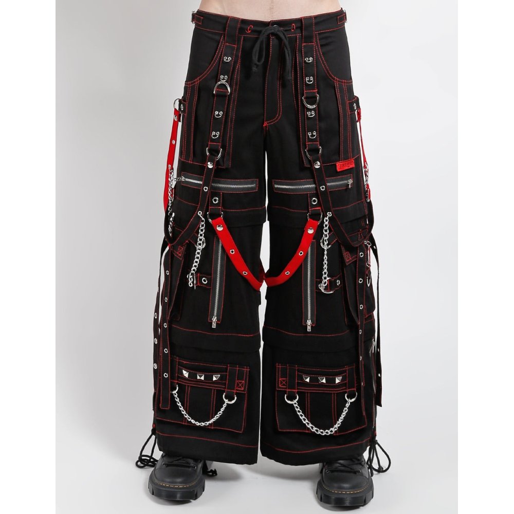 Tripp NYC - Miracle Wijde broek - Zwart/Rood